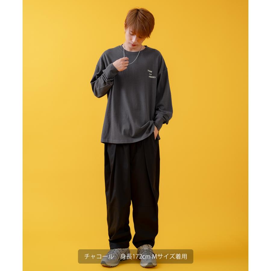 長袖Tシャツ メンズ TOM&JERRY トムとジェリー プリント カットソー ロンT カートゥーン 大きめ アメカジ カジュアル スケーター ストリート 古着MIX | improves | 06