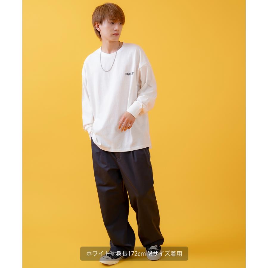 長袖Tシャツ メンズ TOM&JERRY トムとジェリー プリント カットソー ロンT カートゥーン 大きめ アメカジ カジュアル スケーター ストリート 古着MIX | improves | 06