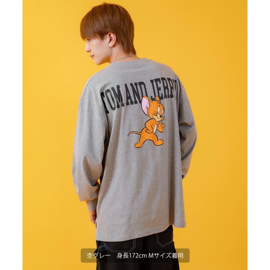 長袖Tシャツ メンズ TOM&JERRY トムとジェリー プリント カットソー ロンT カートゥーン 大きめ アメカジ カジュアル スケーター ストリート 古着MIX | improves | 09