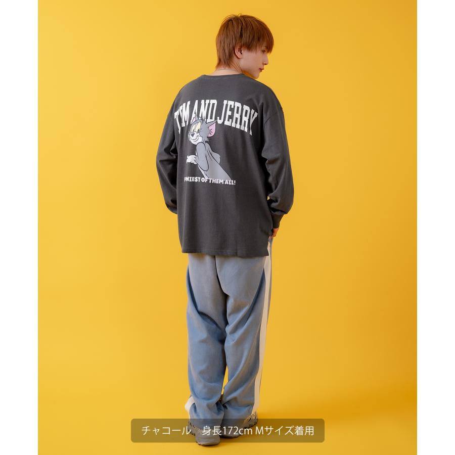 長袖Tシャツ メンズ TOM&JERRY トムとジェリー プリント カットソー ロンT カートゥーン 大きめ アメカジ カジュアル スケーター ストリート 古着MIX | improves | 12