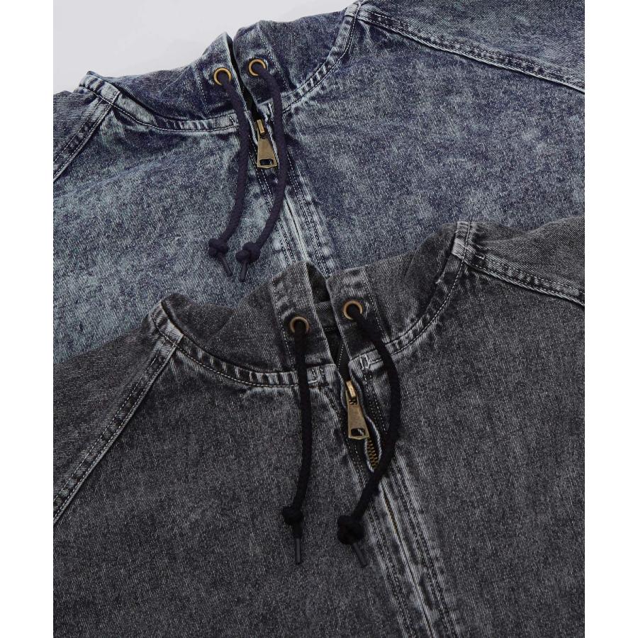 パーカー メンズ レディース デニム フード ジャケットカジュアル アメカジ ストリート スケーター ストリート古着MIX 韓国 | improves | 16