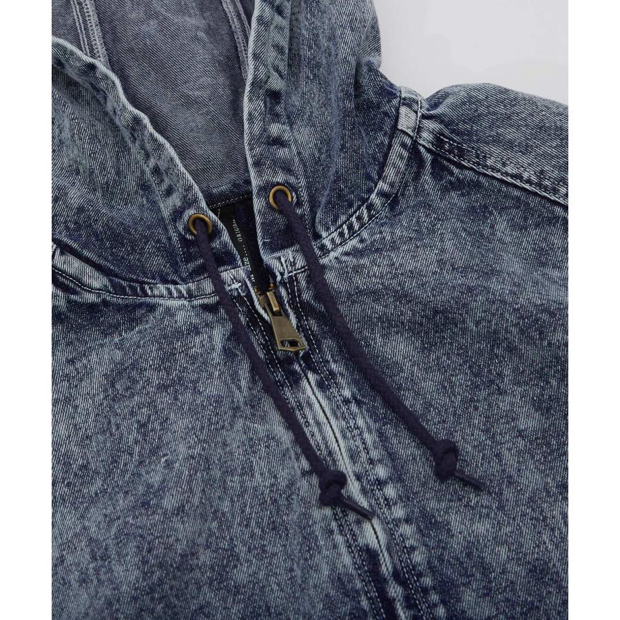 パーカー メンズ レディース デニム フード ジャケットカジュアル アメカジ ストリート スケーター ストリート古着MIX 韓国 | improves | 17