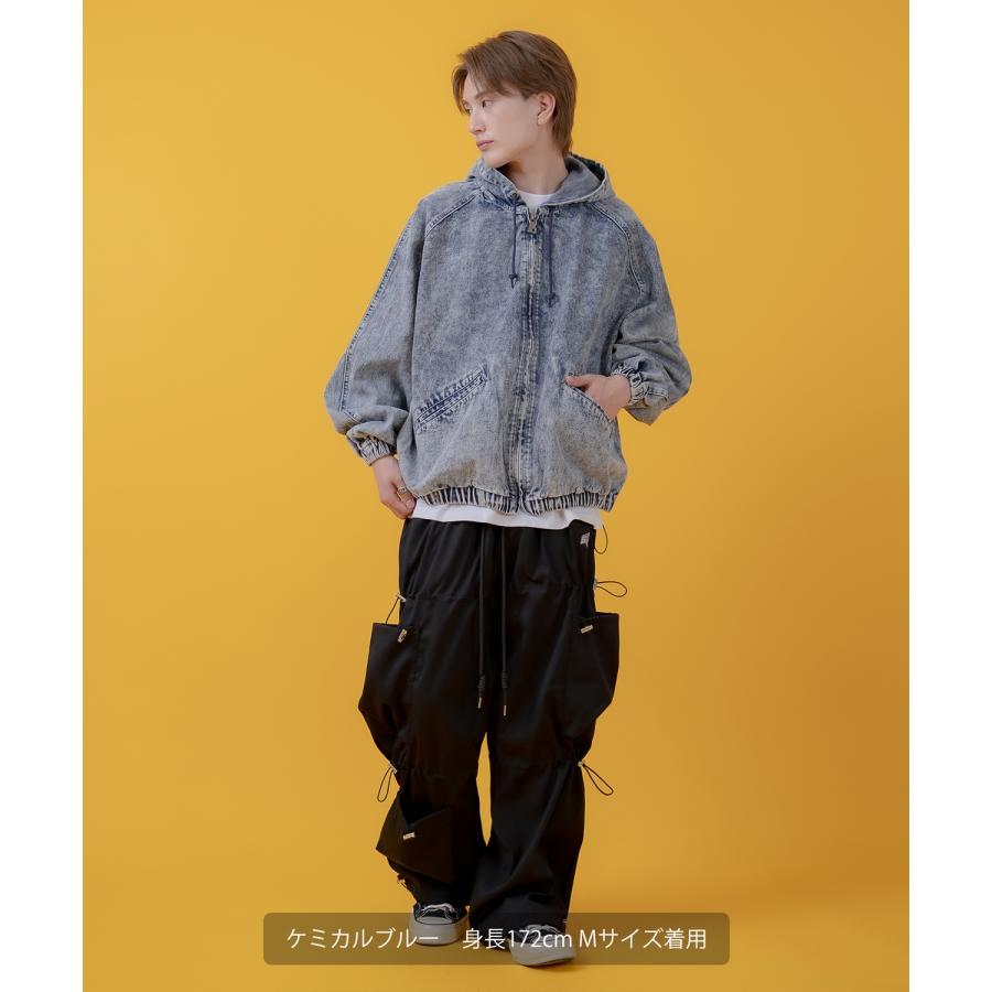 パーカー メンズ レディース デニム フード ジャケットカジュアル アメカジ ストリート スケーター ストリート古着MIX 韓国 | improves | 08
