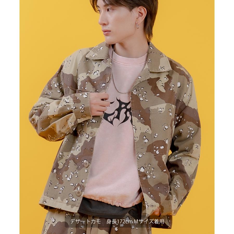 ミリタリージャケット メンズ レディース 切り替え カモフラジャケット カジュアル アメカジ ストリート スケーター ストリート古着MIX 韓国ファッション | improves | 13