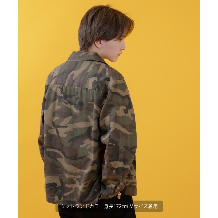 ミリタリージャケット メンズ レディース 切り替え カモフラジャケット カジュアル アメカジ ストリート スケーター ストリート古着MIX 韓国ファッション | improves | 06