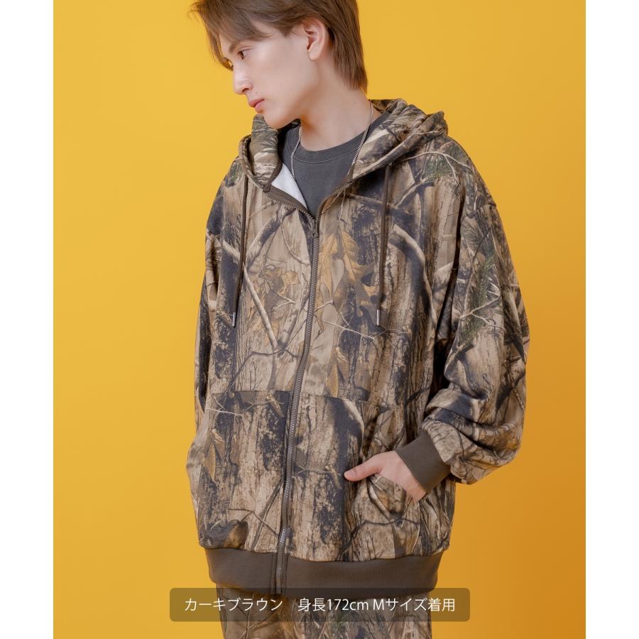 パーカー メンズ レディース ツリーカモ 裏毛  ジップ パーカー Tシャツ カジュアル アメカジ ストリート スケーター ストリート古着MIX 韓国 | improves | 12