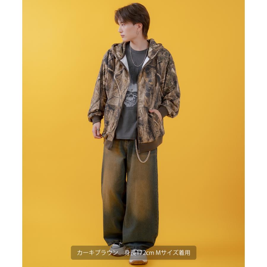 パーカー メンズ レディース ツリーカモ 裏毛  ジップ パーカー Tシャツ カジュアル アメカジ ストリート スケーター ストリート古着MIX 韓国 | improves | 14