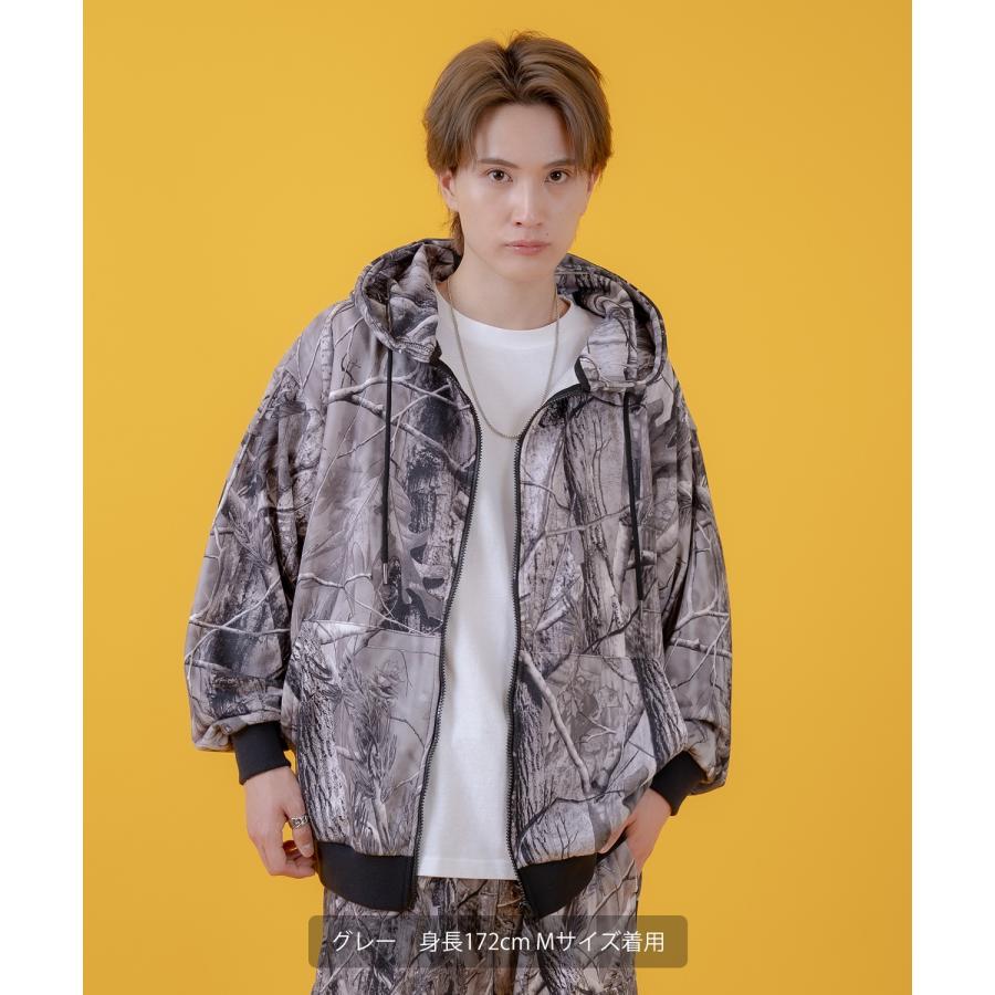 パーカー メンズ レディース ツリーカモ 裏毛  ジップ パーカー Tシャツ カジュアル アメカジ ストリート スケーター ストリート古着MIX 韓国 | improves | 03