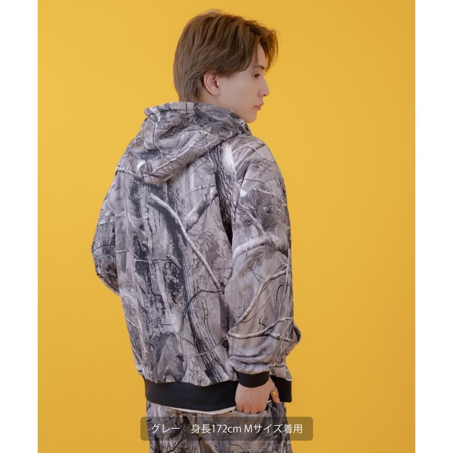 パーカー メンズ レディース ツリーカモ 裏毛  ジップ パーカー Tシャツ カジュアル アメカジ ストリート スケーター ストリート古着MIX 韓国 | improves | 05