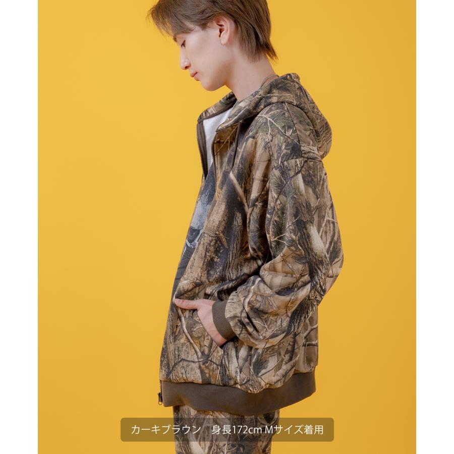パーカー メンズ レディース ツリーカモ 裏毛  ジップ パーカー Tシャツ カジュアル アメカジ ストリート スケーター ストリート古着MIX 韓国 | improves | 10