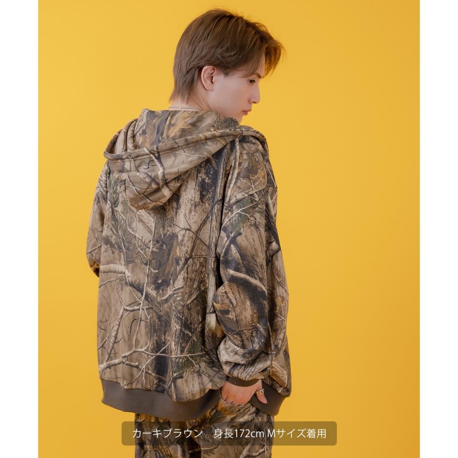 パーカー メンズ レディース ツリーカモ 裏毛  ジップ パーカー Tシャツ カジュアル アメカジ ストリート スケーター ストリート古着MIX 韓国 | improves | 11