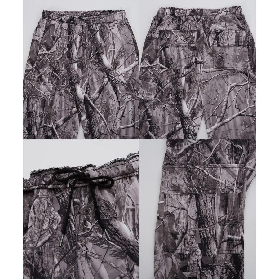 カーゴパンツ メンズ レディース ツリーカモ 裏毛  ミリタリー カジュアル アメカジ ストリート スケーター ストリート古着MIX 韓国 | improves | 19