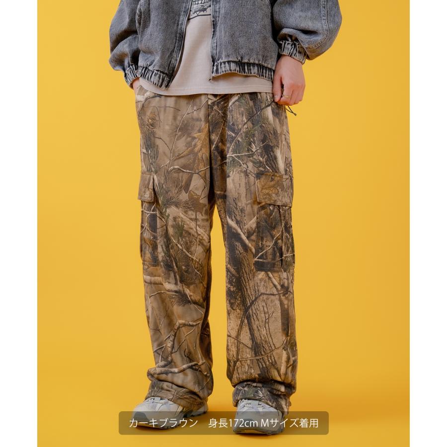 カーゴパンツ メンズ レディース ツリーカモ 裏毛  ミリタリー カジュアル アメカジ ストリート スケーター ストリート古着MIX 韓国 | improves | 03