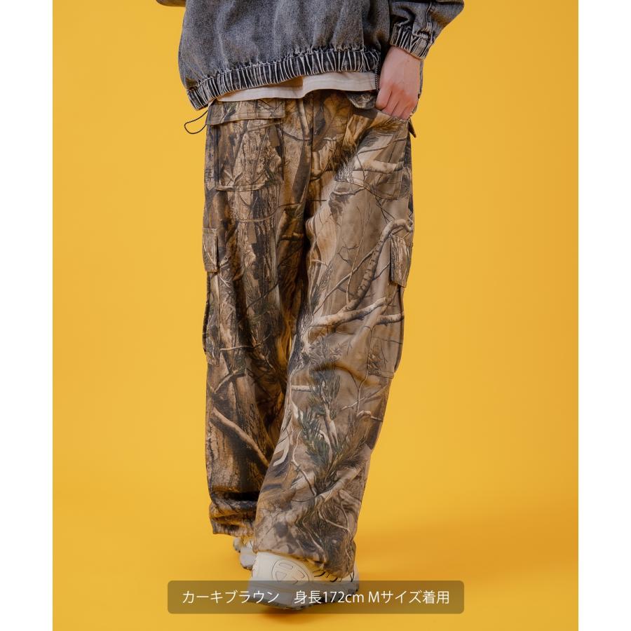 カーゴパンツ メンズ レディース ツリーカモ 裏毛  ミリタリー カジュアル アメカジ ストリート スケーター ストリート古着MIX 韓国 | improves | 05