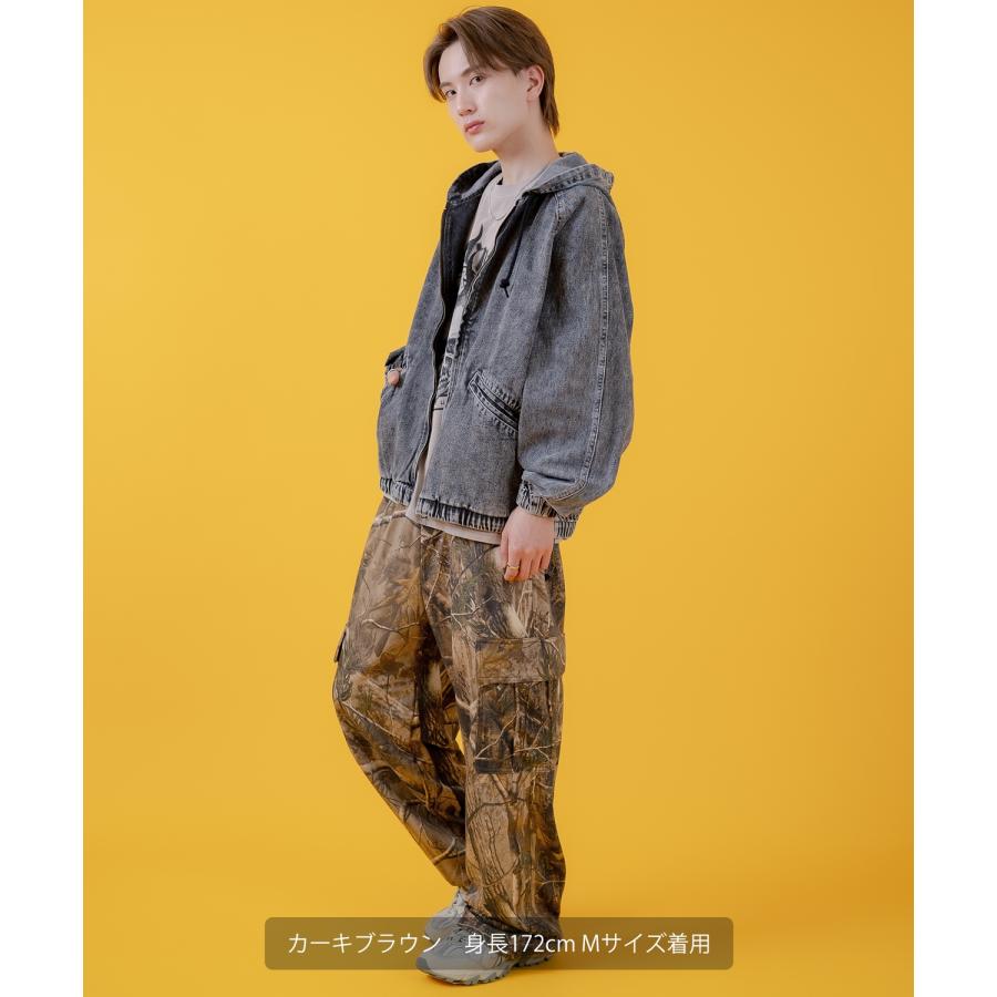 カーゴパンツ メンズ レディース ツリーカモ 裏毛  ミリタリー カジュアル アメカジ ストリート スケーター ストリート古着MIX 韓国 | improves | 07