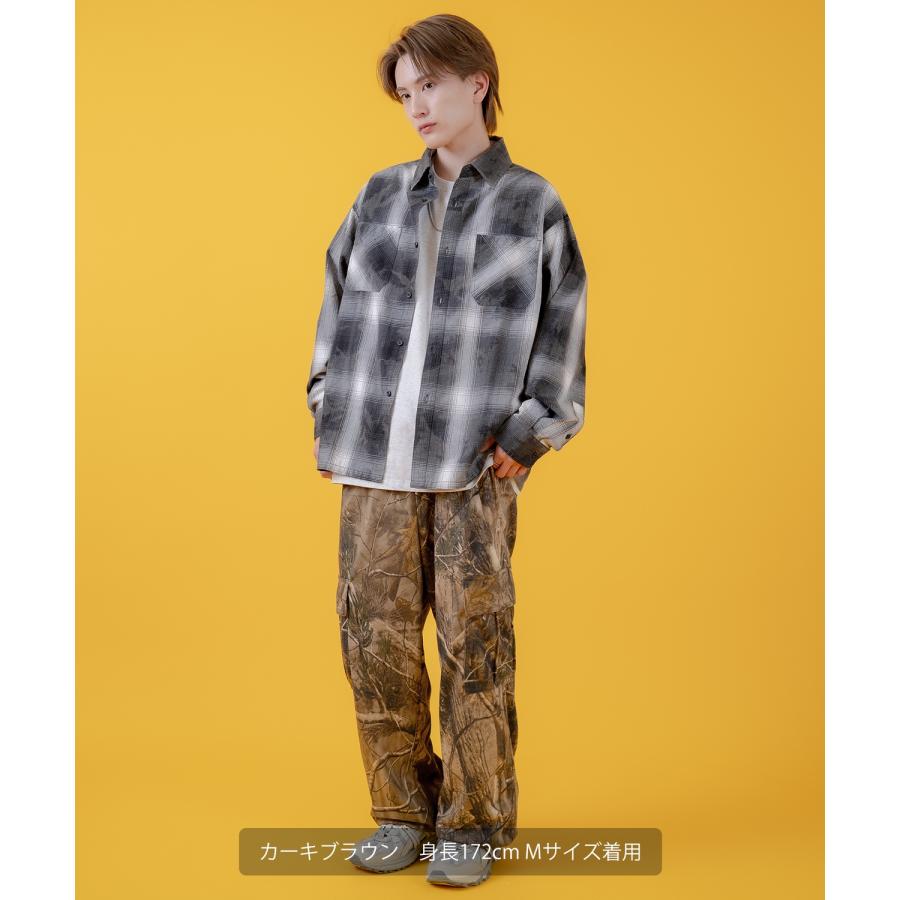 カーゴパンツ メンズ レディース ツリーカモ 裏毛  ミリタリー カジュアル アメカジ ストリート スケーター ストリート古着MIX 韓国 | improves | 09