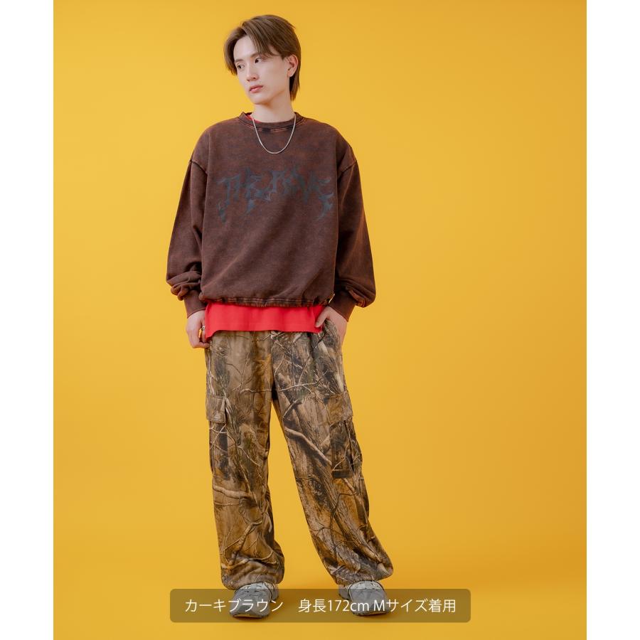 カーゴパンツ メンズ レディース ツリーカモ 裏毛  ミリタリー カジュアル アメカジ ストリート スケーター ストリート古着MIX 韓国 | improves | 10