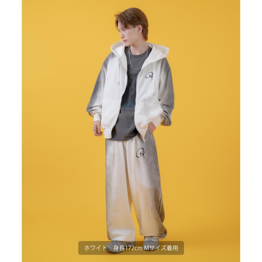 パーカー メンズ レディース グランジ加工 裏毛 ジップパーカー スウェット セットアップ アメカジ カジュアル スケーター ストリート 古着MIX 韓国 | improves | 07