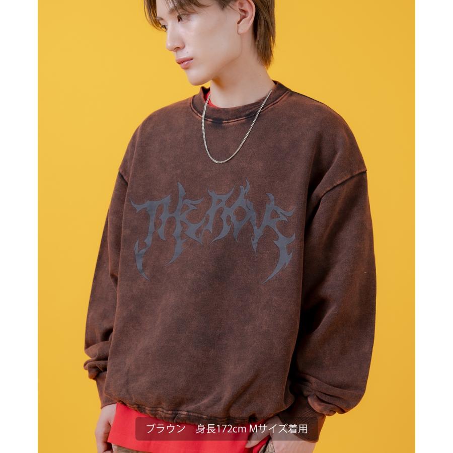 トレーナー メンズ レディース グランジ加工 裏毛 クルーネック スウェット セットアップ アメカジ カジュアル スケーター ストリート 古着MIX 韓国ファッション | improves | 17