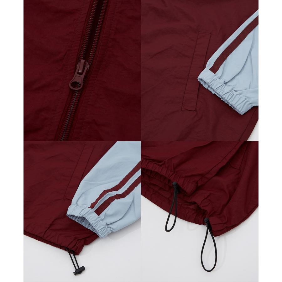 ナイロンブルゾン メンズ 切り替え フルジップブルゾン カジュアル アメカジ ストリート スケーター ストリート古着MIX 韓国 | improves | 22