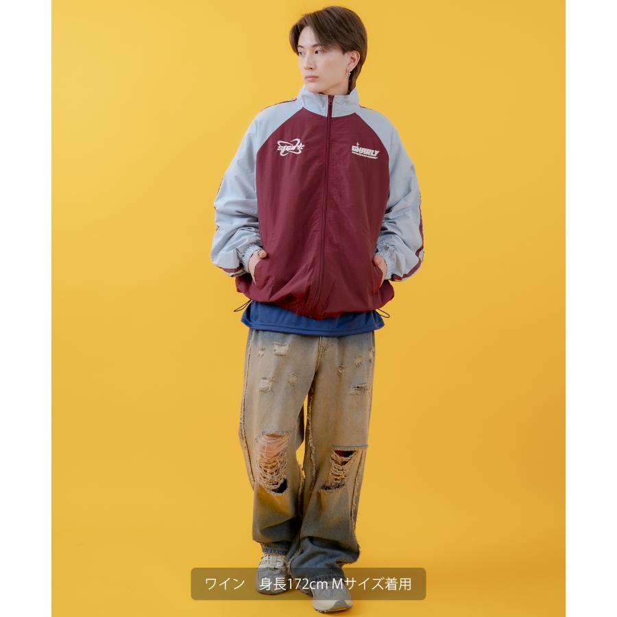 ナイロンブルゾン メンズ 切り替え フルジップブルゾン カジュアル アメカジ ストリート スケーター ストリート古着MIX 韓国 | improves | 07