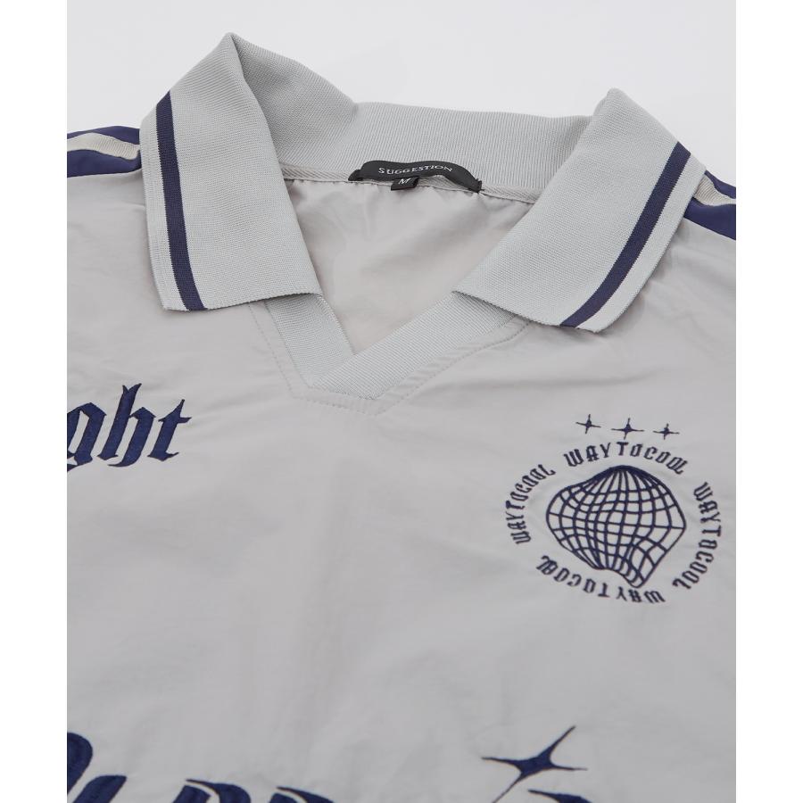 Tシャツ メンズ レディース サッカー ゲームシャツ ナイロン ピステ ポロシャツ カジュアル アメカジ ストリート スケーター ストリート古着MIX 韓国 | improves | 19