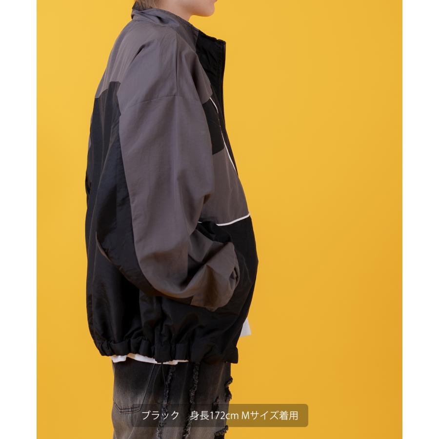 ナイロンブルゾン メンズ 切り替え フルジップブルゾン カジュアル アメカジ ストリート スケーター ストリート古着MIX 韓国 | improves | 16