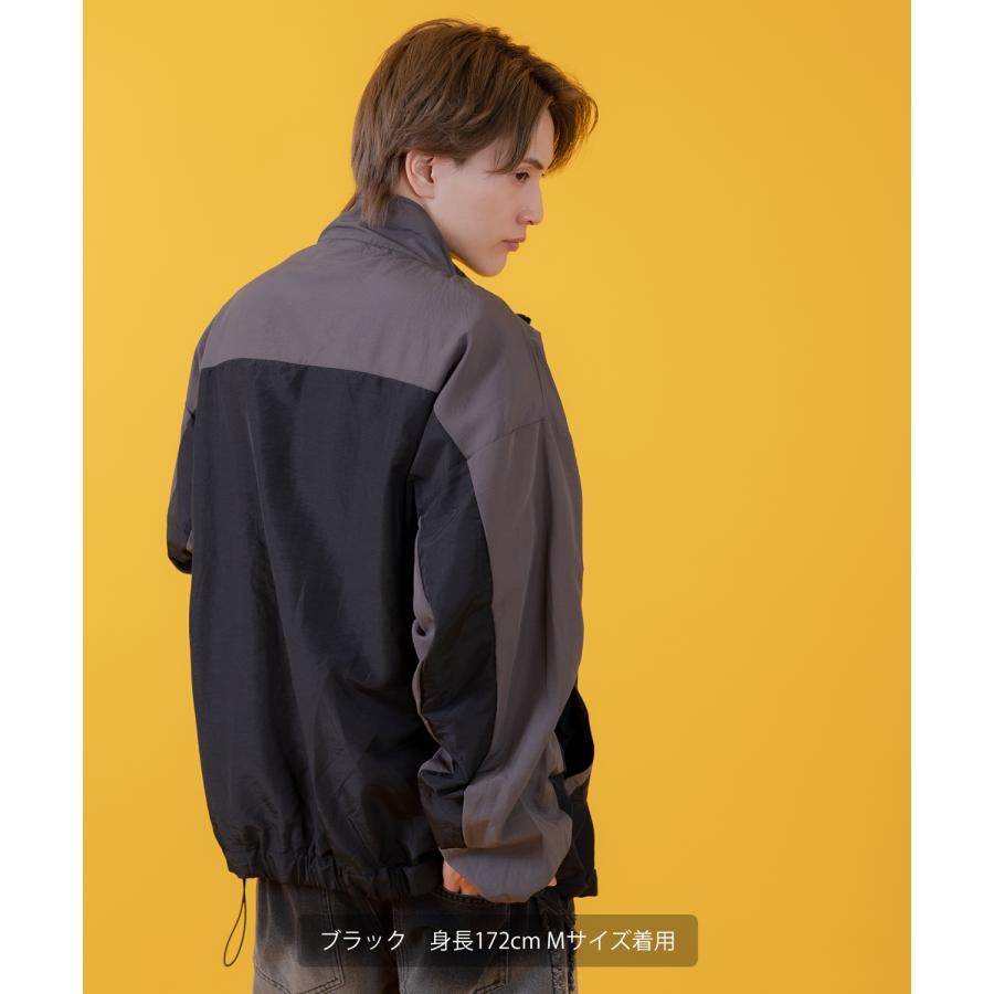 ナイロンブルゾン メンズ 切り替え フルジップブルゾン カジュアル アメカジ ストリート スケーター ストリート古着MIX 韓国 | improves | 17