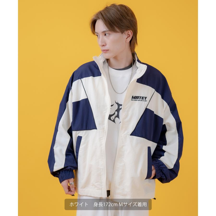 ナイロンブルゾン メンズ 切り替え フルジップブルゾン カジュアル アメカジ ストリート スケーター ストリート古着MIX 韓国 | improves | 04