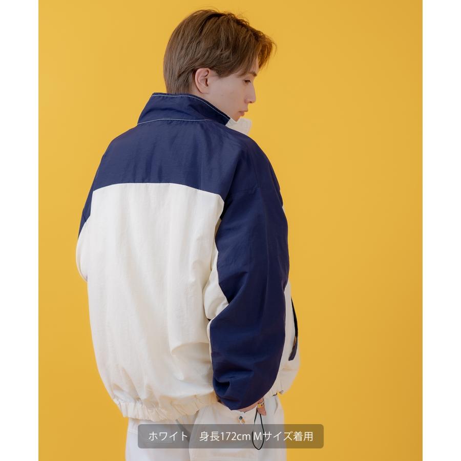 ナイロンブルゾン メンズ 切り替え フルジップブルゾン カジュアル アメカジ ストリート スケーター ストリート古着MIX 韓国 | improves | 05