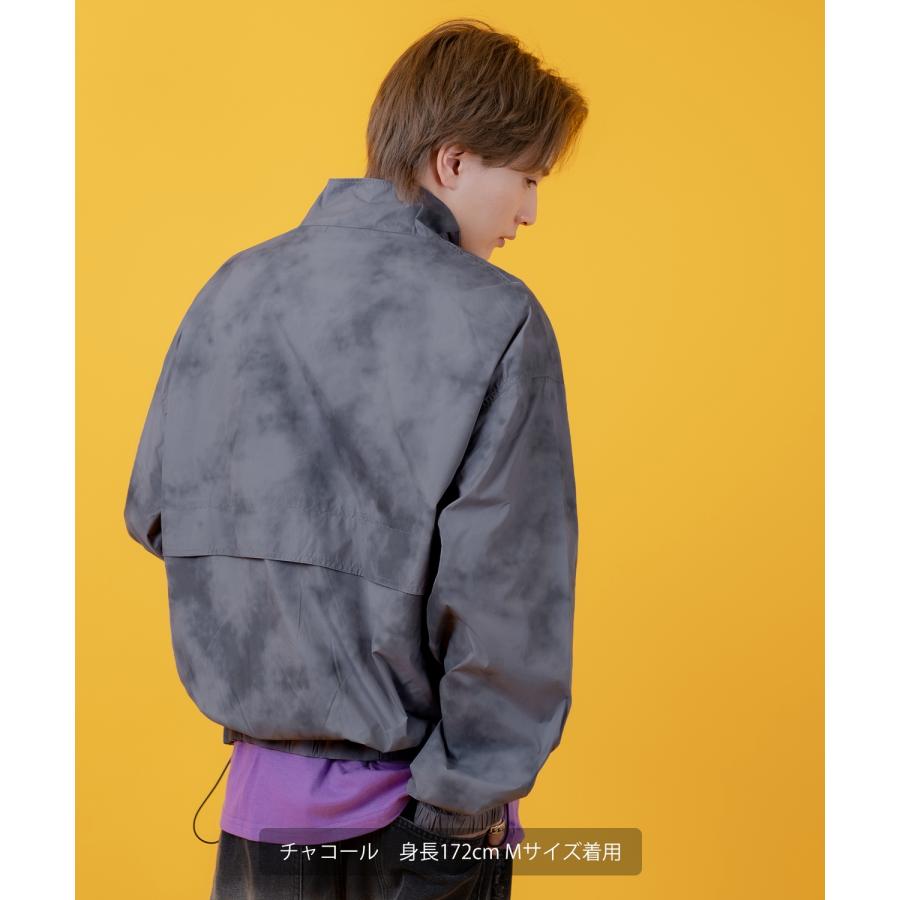 ナイロンジャケット メンズ レディース 切り替え フルジップ ブルゾン ナイロン タイダイ柄 カジュアル アメカジ ストリート スケーター ストリート古着MIX 韓国 | improves | 13