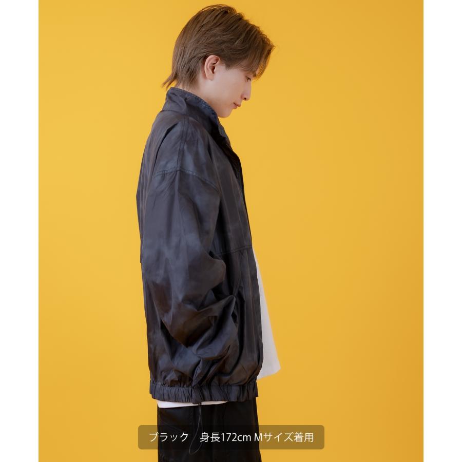 ナイロンジャケット メンズ レディース 切り替え フルジップ ブルゾン ナイロン タイダイ柄 カジュアル アメカジ ストリート スケーター ストリート古着MIX 韓国 | improves | 16