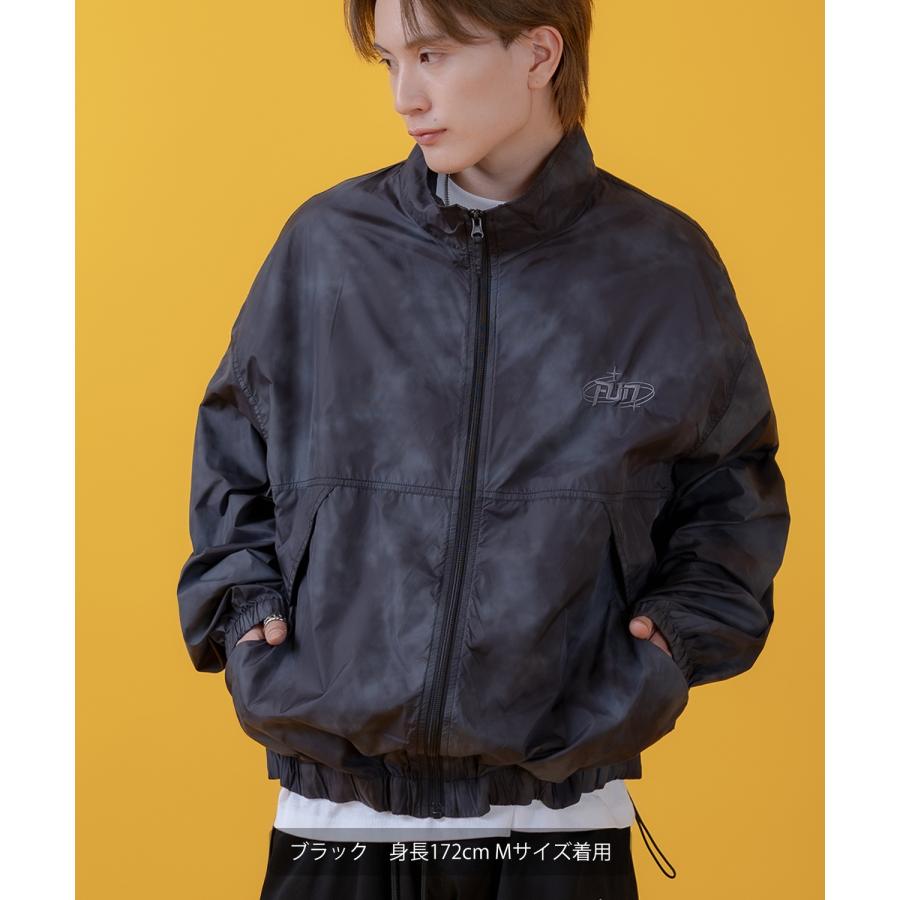 ナイロンジャケット メンズ レディース 切り替え フルジップ ブルゾン ナイロン タイダイ柄 カジュアル アメカジ ストリート スケーター ストリート古着MIX 韓国 | improves | 17