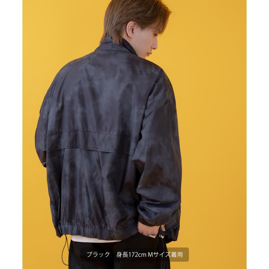 ナイロンジャケット メンズ レディース 切り替え フルジップ ブルゾン ナイロン タイダイ柄 カジュアル アメカジ ストリート スケーター ストリート古着MIX 韓国 | improves | 18