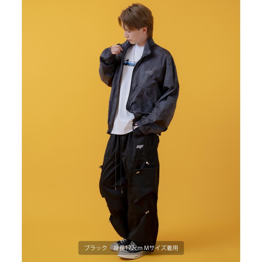 ナイロンジャケット メンズ レディース 切り替え フルジップ ブルゾン ナイロン タイダイ柄 カジュアル アメカジ ストリート スケーター ストリート古着MIX 韓国 | improves | 19