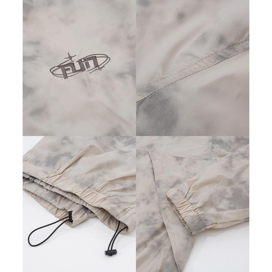 ナイロンジャケット メンズ レディース 切り替え フルジップ ブルゾン ナイロン タイダイ柄 カジュアル アメカジ ストリート スケーター ストリート古着MIX 韓国 | improves | 22