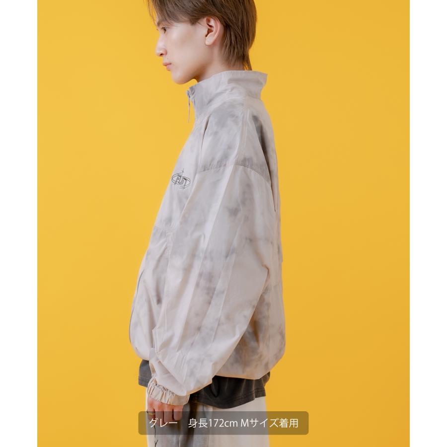 ナイロンジャケット メンズ レディース 切り替え フルジップ ブルゾン ナイロン タイダイ柄 カジュアル アメカジ ストリート スケーター ストリート古着MIX 韓国 | improves | 05