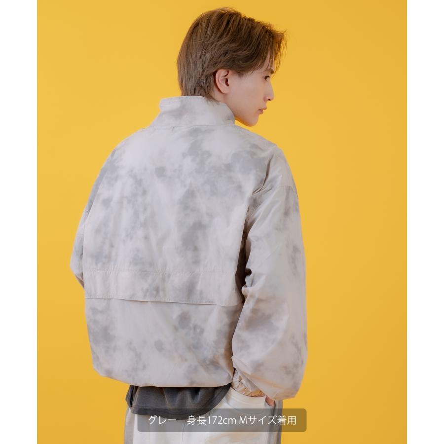 ナイロンジャケット メンズ レディース 切り替え フルジップ ブルゾン ナイロン タイダイ柄 カジュアル アメカジ ストリート スケーター ストリート古着MIX 韓国 | improves | 08