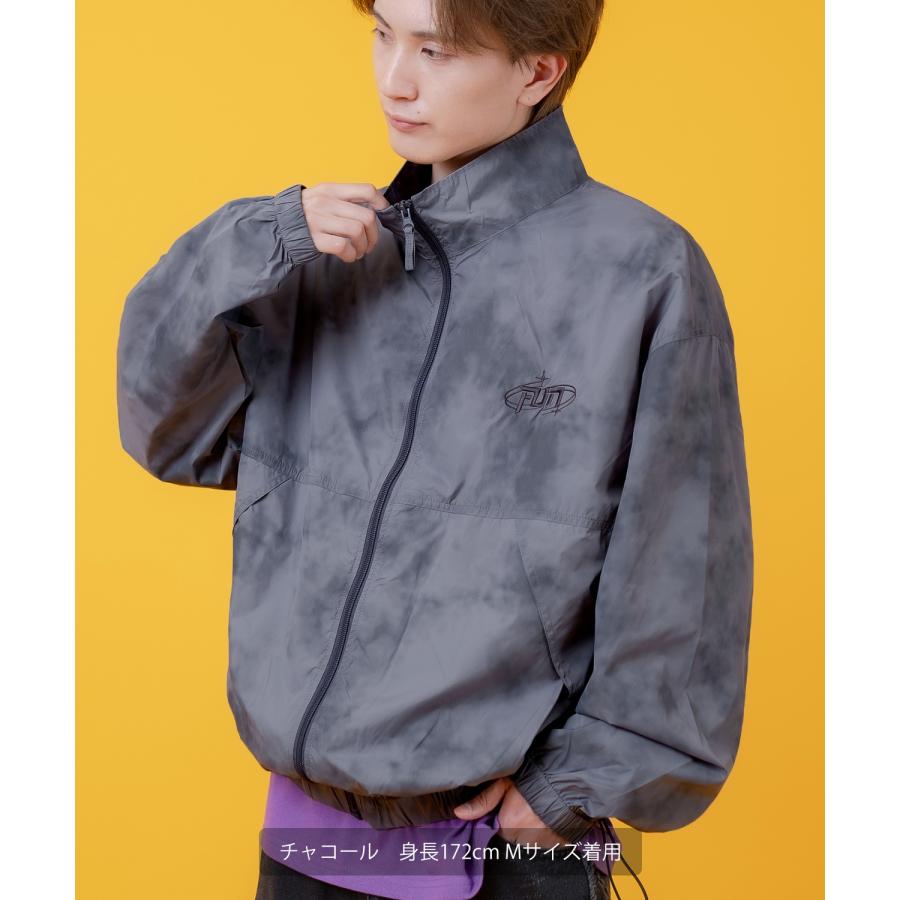 ナイロンジャケット メンズ レディース 切り替え フルジップ ブルゾン ナイロン タイダイ柄 カジュアル アメカジ ストリート スケーター ストリート古着MIX 韓国 | improves | 10