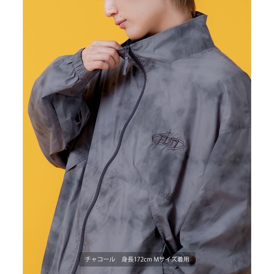 ナイロンジャケット メンズ レディース 切り替え フルジップ ブルゾン ナイロン タイダイ柄 カジュアル アメカジ ストリート スケーター ストリート古着MIX 韓国 | improves | 11