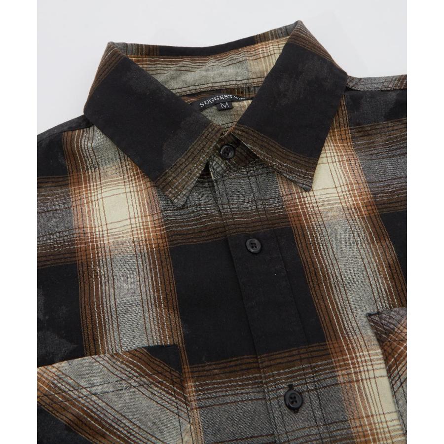 長袖シャツ メンズ レディース チェックシャツ ビッグサイズ オーバーサイズ 大きめ アメカジ カジュアル スケーター ストリート 古着MIX 韓国ファッション | improves | 20