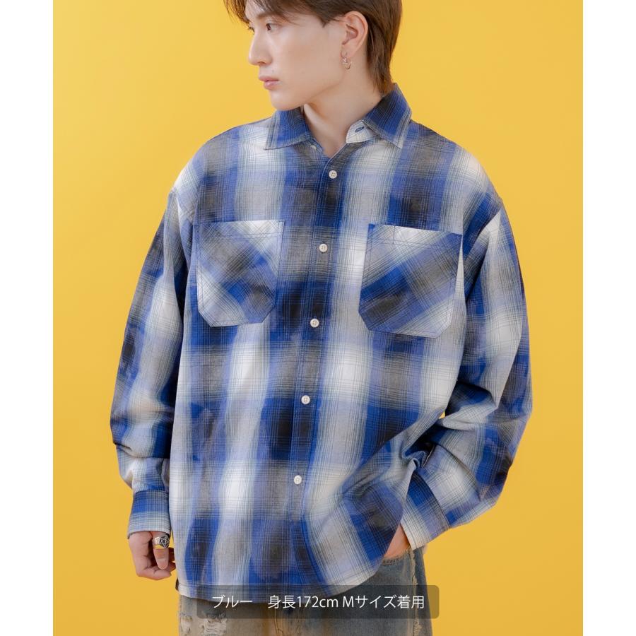 長袖シャツ メンズ レディース チェックシャツ ビッグサイズ オーバーサイズ 大きめ アメカジ カジュアル スケーター ストリート 古着MIX 韓国ファッション | improves | 05