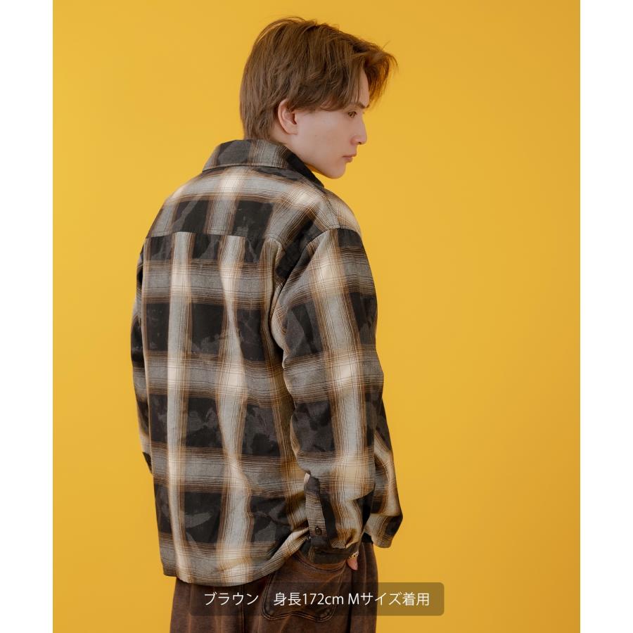 長袖シャツ メンズ レディース チェックシャツ ビッグサイズ オーバーサイズ 大きめ アメカジ カジュアル スケーター ストリート 古着MIX 韓国ファッション | improves | 13