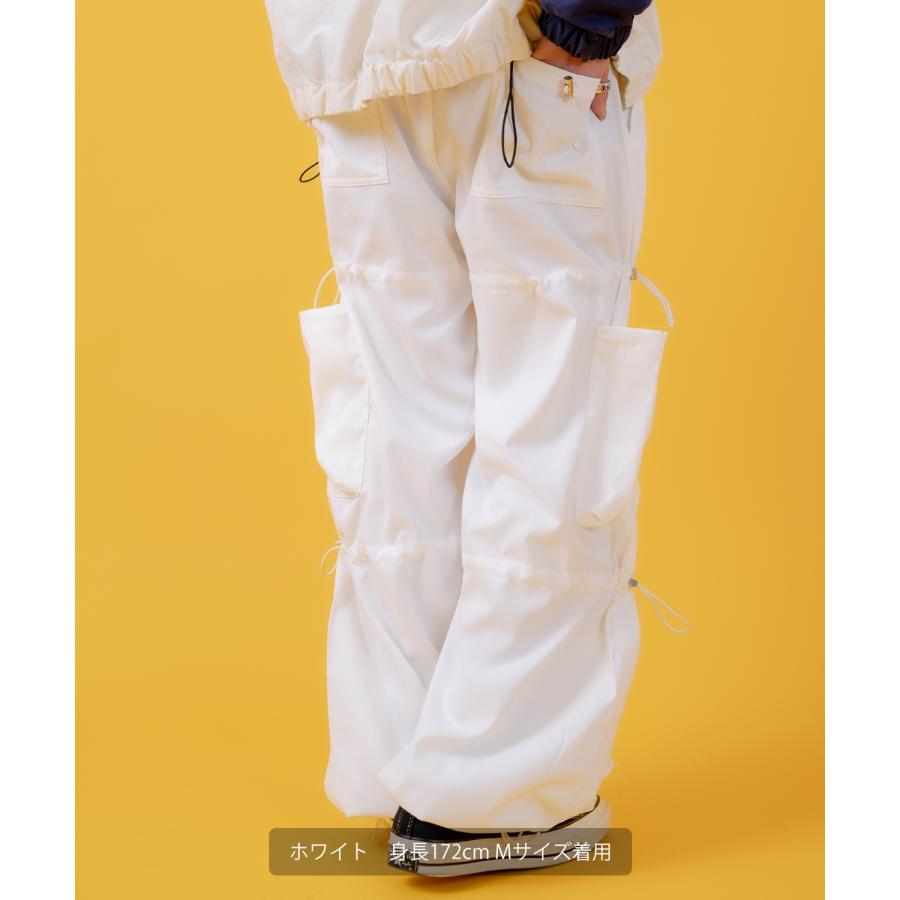 カーゴパンツ メンズ コード使い デザインパンツ ワイドパンツ ミリタリーパンツ ワークパンツ アメカジ カジュアル スケーター ストリート 古着MIX 韓国 | improves | 13