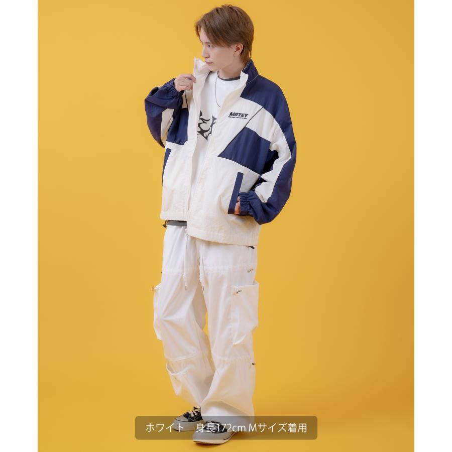 カーゴパンツ メンズ コード使い デザインパンツ ワイドパンツ ミリタリーパンツ ワークパンツ アメカジ カジュアル スケーター ストリート 古着MIX 韓国 | improves | 14