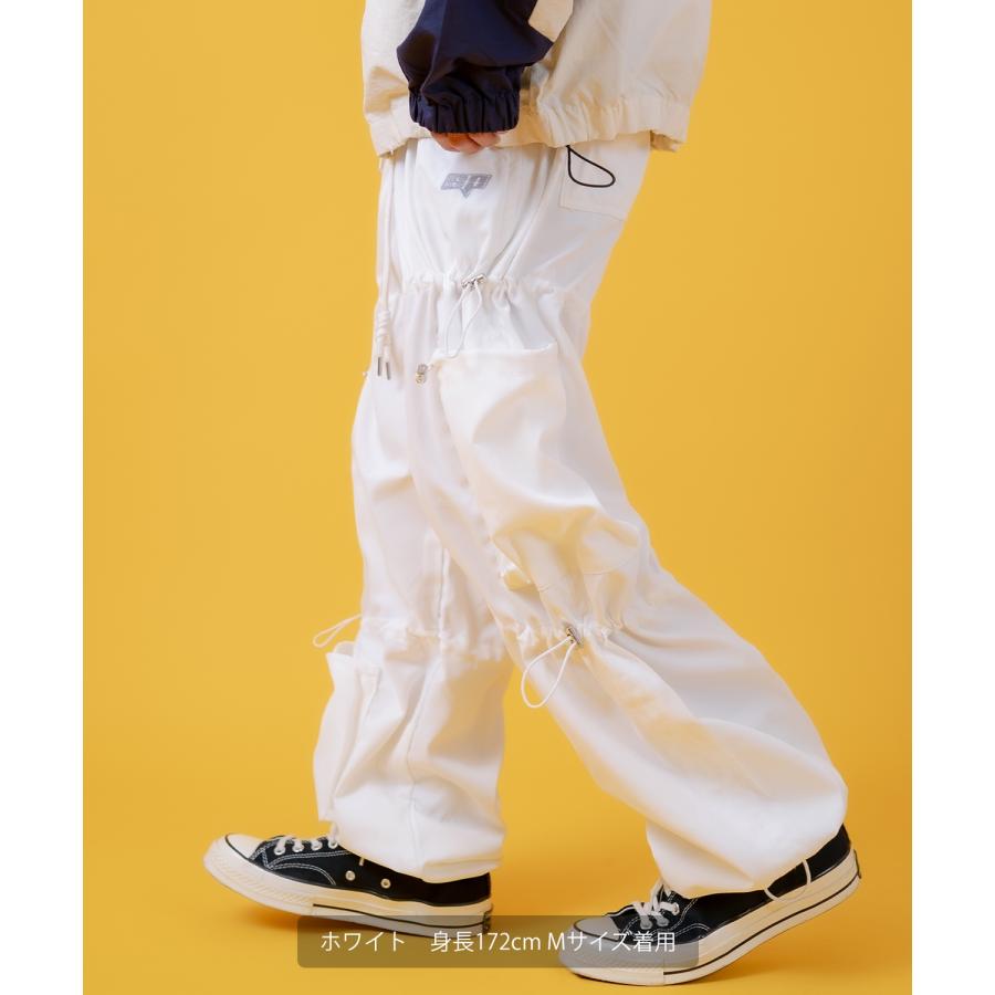 カーゴパンツ メンズ コード使い デザインパンツ ワイドパンツ ミリタリーパンツ ワークパンツ アメカジ カジュアル スケーター ストリート 古着MIX 韓国 | improves | 11