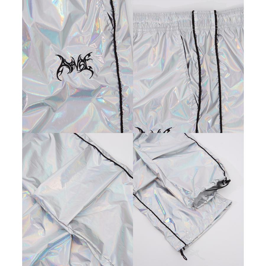 ジョガーパンツ メンズ レディース メタリックシャイニーサイバーパンツ ワイドパンツ カジュアル スケーター ストリート 古着MIX 韓国ファッション | improves | 20