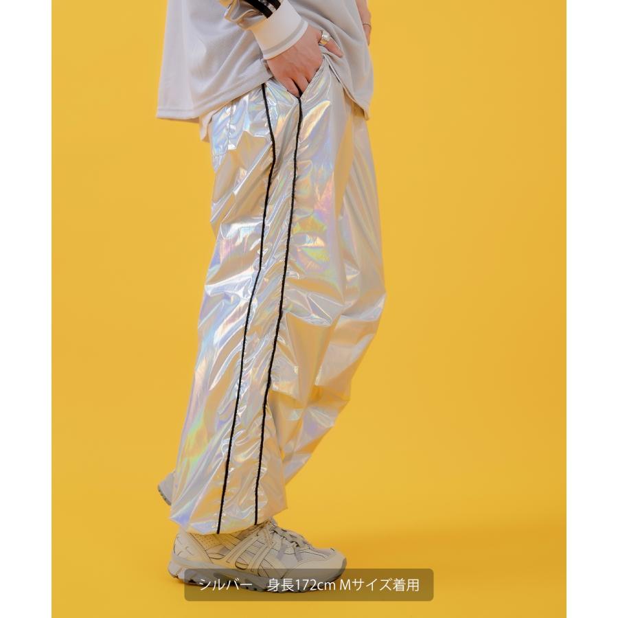 ジョガーパンツ メンズ レディース メタリックシャイニーサイバーパンツ ワイドパンツ カジュアル スケーター ストリート 古着MIX 韓国ファッション | improves | 04