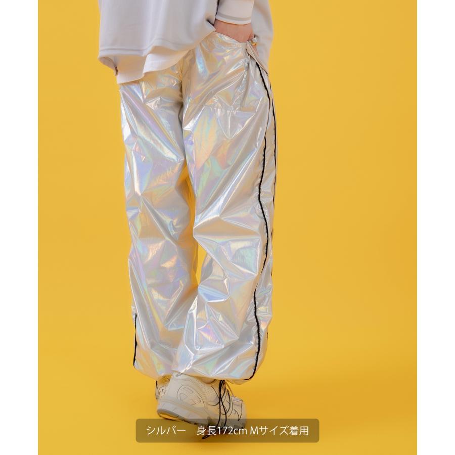 ジョガーパンツ メンズ レディース メタリックシャイニーサイバーパンツ ワイドパンツ カジュアル スケーター ストリート 古着MIX 韓国ファッション | improves | 06