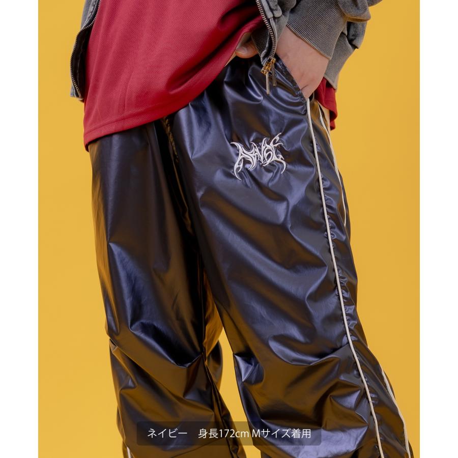 ジョガーパンツ メンズ レディース メタリックシャイニーサイバーパンツ ワイドパンツ カジュアル スケーター ストリート 古着MIX 韓国ファッション | improves | 10